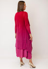 Alquema One Size Long Estrella Dress & Coat Set, Red