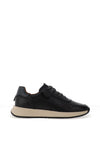AMBITIOUS Ronnie Leather Trainers, Black