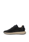 AMBITIOUS Ronnie Leather Trainers, Black