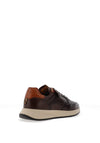 AMBITIOUS Ronnie Leather Trainers, Dark Brown