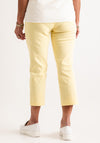 Natalia Collection Slim Leg Cropped Trousers, Lemon
