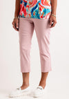 Natalia Collection Slim Leg Cropped Trousers, Light Pink