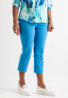 Natalia Collection Slim Leg Cropped Trousers, Summer Blue