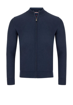 Andre Granada Full Zip Sweater, Navy