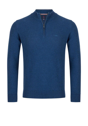 Andre Madrid Quarter Zip Sweater, Blue