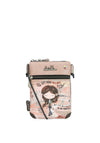 Anekke Peace & Love Mini Crossbody Bag, Pink
