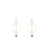 Angela D’Arcy Geometric Jasper Earrings, Gold