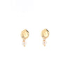 Angela D’Arcy Pearl Drop Earrings, Gold