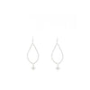 Angela D’Arcy Textured Cube Hoop with Silver Star Earrings, Silver