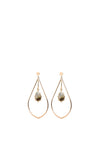 Angela D’Arcy Labradorite Large Teardrop Earrings, Gold