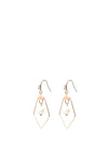 Angela D’Arcy Pearl Geometric Earrings, Gold