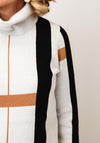 Anoymous Contrast Stripe Roll Neck Jumper, Ivory