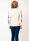 Anomyous Embroidered Flower Jumper, Beige