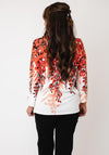Anonymous Floral Print Knitted Jumper, Orange