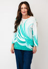 Anonymous Plant Print Long Sleeved Top, Green