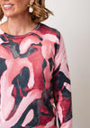 Anonymous Splash Print Jumper, Pink