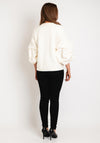 Natalia Collection Soft Touch Volume Sleeve Jacket, Cream
