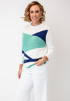 Anonymous Colour Block Knitted Jumper, White Multi