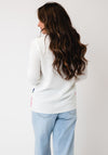 Anonymous Colour Block Knitted Jumper, Cream Multi