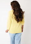 Anonymous Textured with 3D Floral Embroidery Detail Knitted Jumper, Yellow