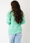 Anonymous Textured with 3D Floral Embroidery Detail Knitted Jumper, Green
