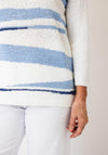 Anonymous Knitted with Stripe Detail Jumper, Blue Multi