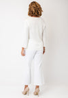 Anonymous Knitted with Striped Jumper, White Multi