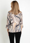 Natalia Collection Rhinestone Swirl Print Sweater, Multi