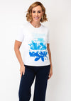 Anonymous Fade Print with Rhinestone Detail T-Shirt, White Multi