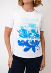 Anonymous Fade Print with Rhinestone Detail T-Shirt, White Multi