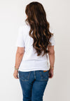 Anonymous Graphic Print with Sequin Detail T-Shirt, White and Green