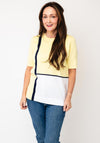 Anonymous Casual Round Neck Top, Yellow
