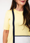 Anonymous Casual Round Neck Top, Yellow