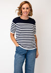 Anonymous Stripe Knit Top, Navy