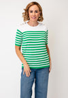 Anonymous Stripe Knit Top, Green