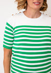 Anonymous Stripe Knit Top, Green