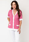 Anonymous Button-Down Cardigan, Pink