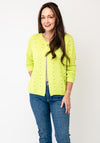 Anonymous Knitted with Button Detail Cardigan, Green