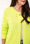 Anonymous Knitted with Button Detail Cardigan, Green