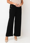 Anonymous Button Detail Trousers, Black