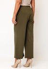 Anonymous Button Detail Trousers, Khaki Green