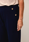 Anonymous Button Detail Trousers, Navy