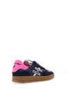 Another Trend Leather Glitter Trainers, Navy