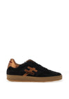 Another Trend Leather Pony Hair Trainers, Black