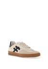 Another Trend Leather Teddy Laced Trainers, Beige