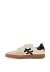 Another Trend Leather Teddy Laced Trainers, Beige
