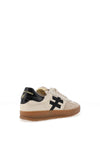 Another Trend Leather Teddy Laced Trainers, Beige