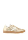 Another Trend Suede Detail Laced Trainers, Gold