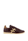 Another Trend Patent Leather Flat Trainers, Wine