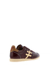 Another Trend Patent Leather Flat Trainers, Wine